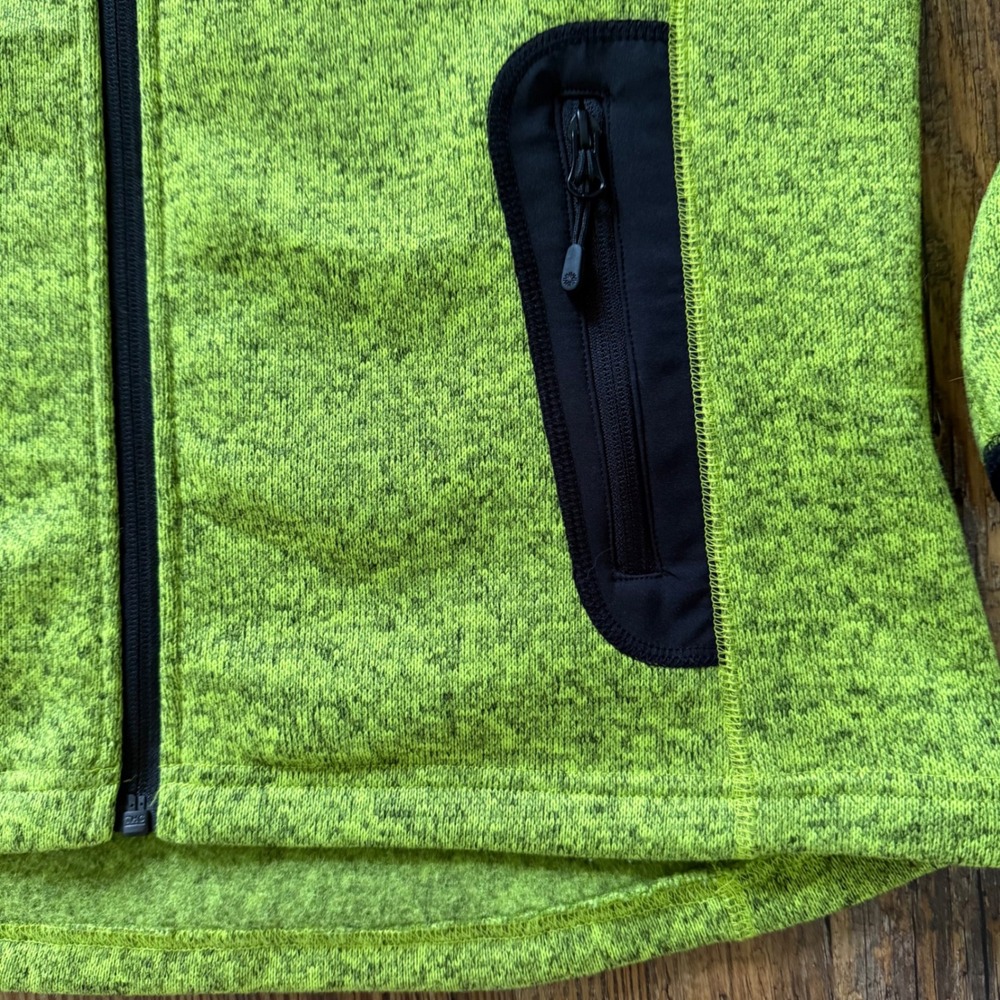 Icewear Fleece Jacket Women Large Green Full Zip Sweater Outdoor Hiking Iceland - Picture 3 of 16